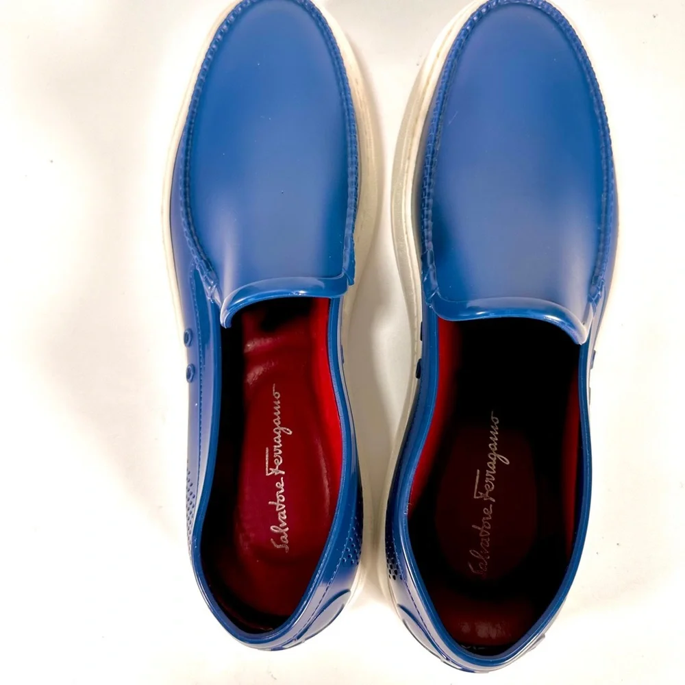 Salvatore Ferragamo Men's Fury 2 Synthetic Loafers/Boat Shoes Size 9 - Picture 8 of 16